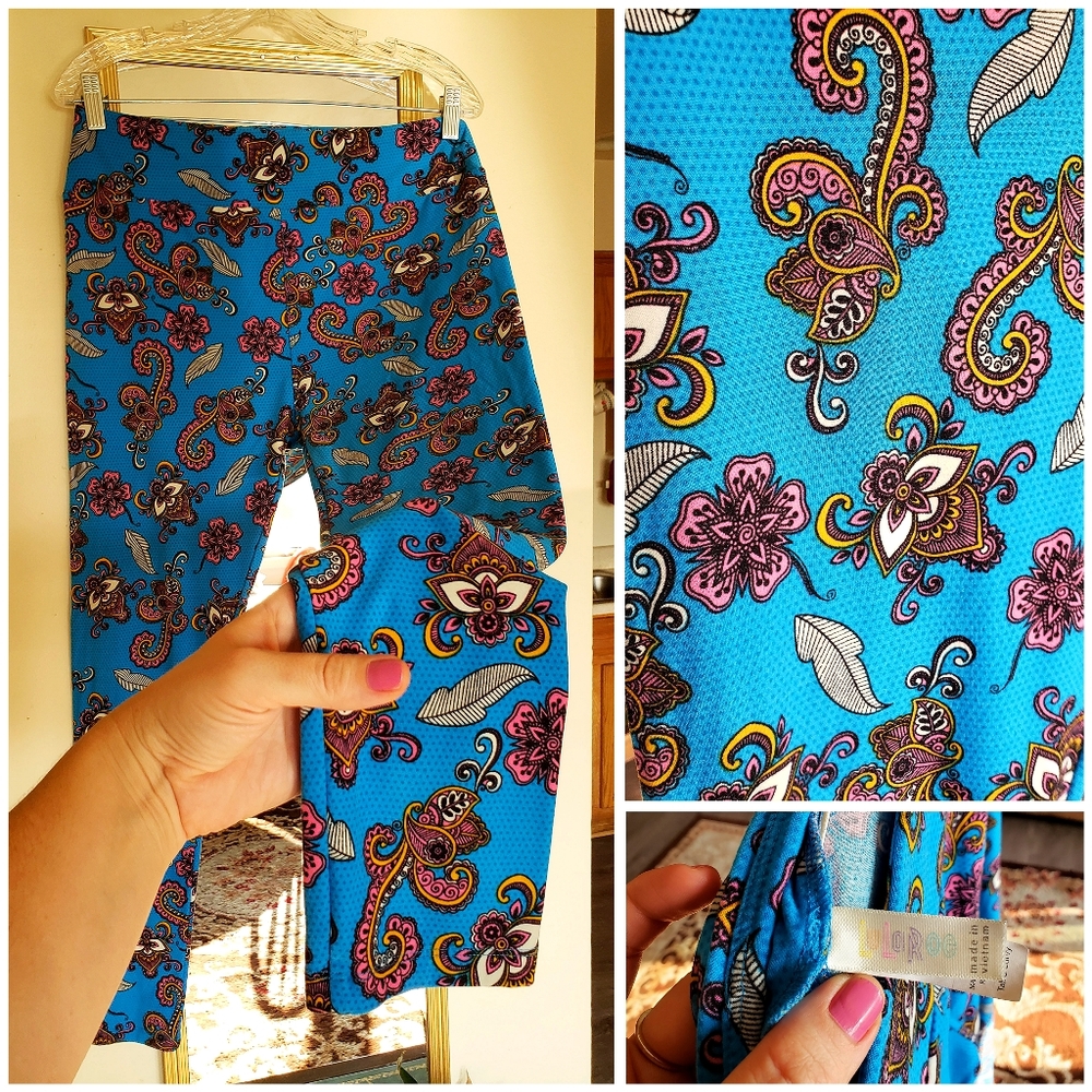 NWT lularoe Victorian on modern print leggings TC - Picture 1 of 13